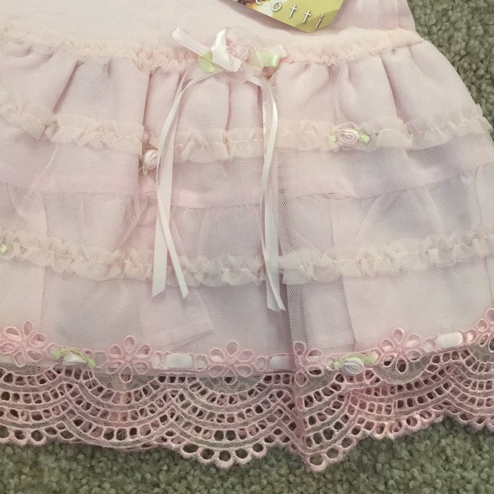 Pink Biscotti dress Sz 12mo NWT - Picture 3 of 5